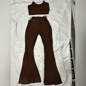 Set crop top & high waisted pants